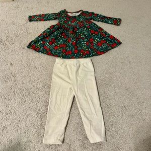 Hanna Andersson floral dress and matching pants